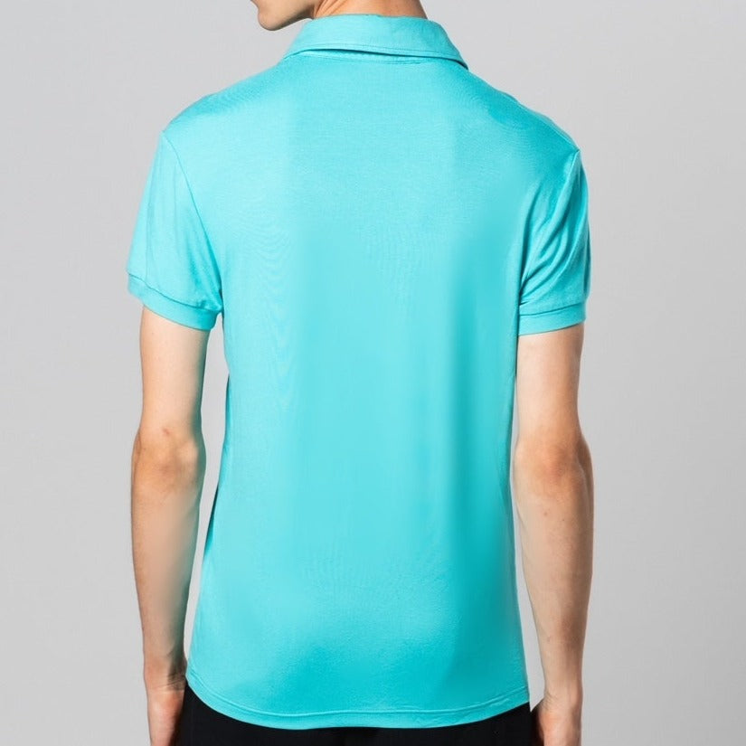 GUERRERO GERMAIN SMART CASUAL POLO "OCEAN TURQUOISE"