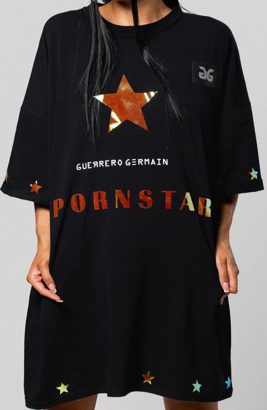 "PORNSTAR" OVERSIZED T-SHIRT (ONE SIZE/ UNISEX)