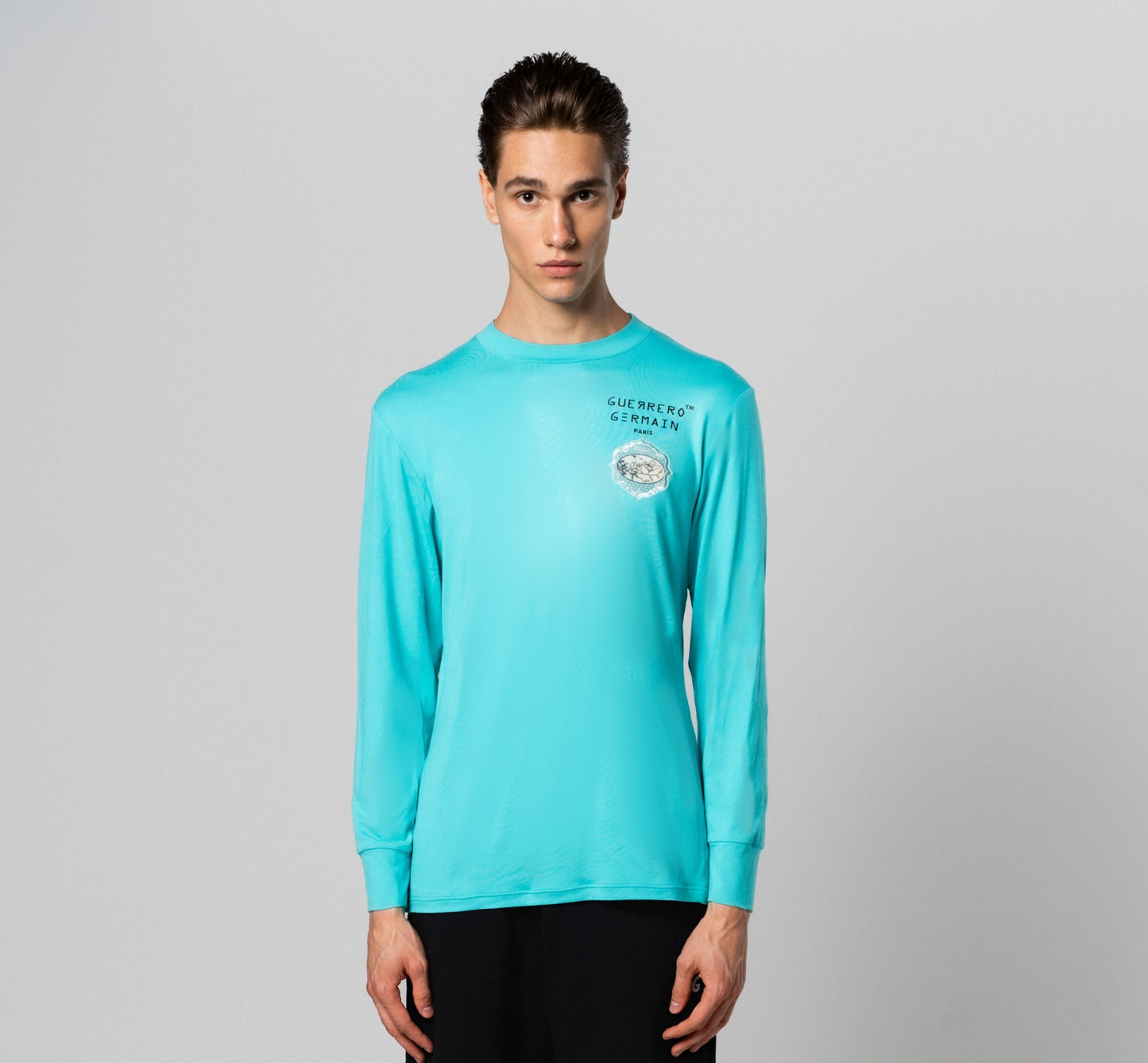 GG CLASSIC SMART CASUAL "OCÉAN TURQUOISE" PULLOVER