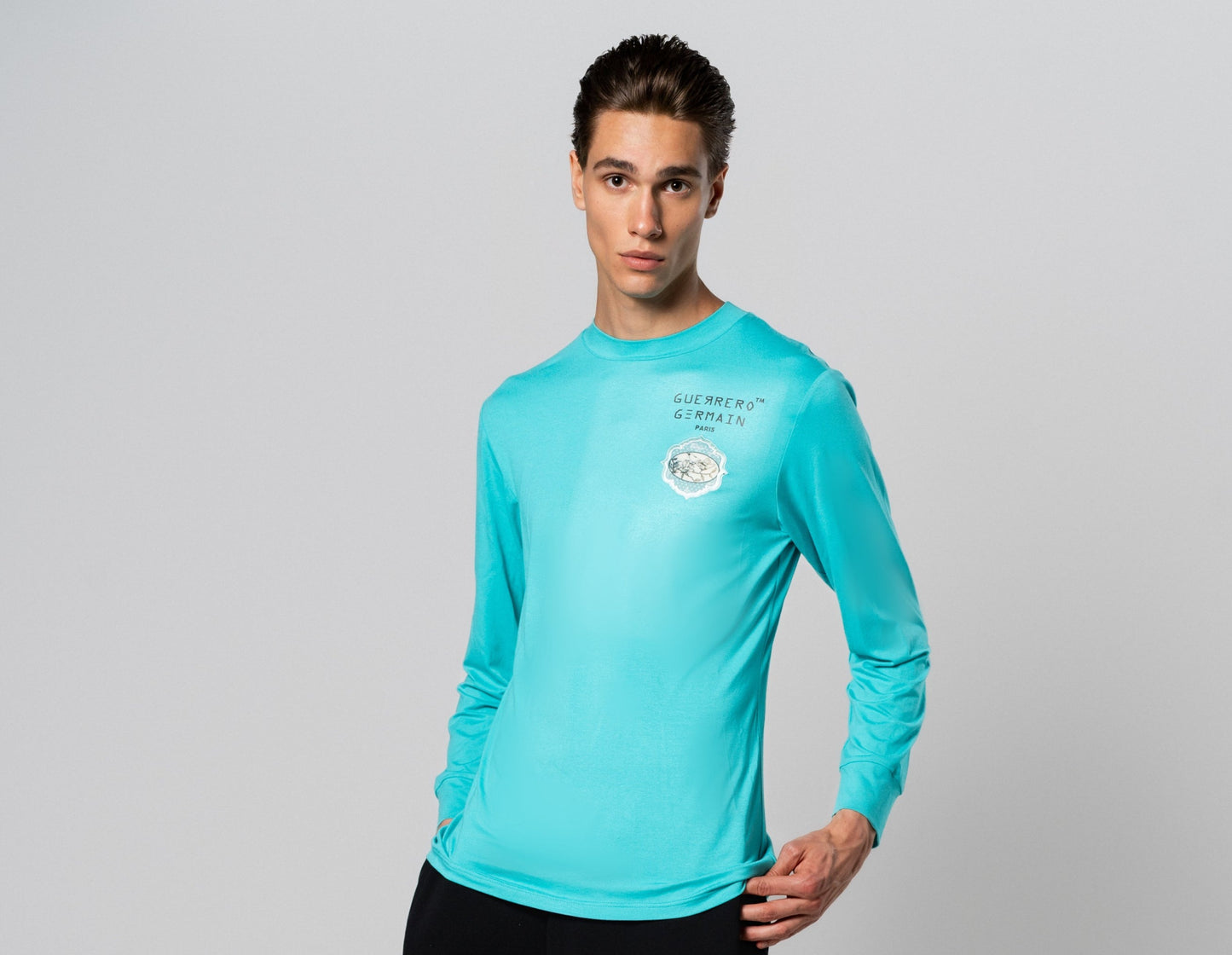 GG CLASSIC SMART CASUAL "OCÉAN TURQUOISE" PULLOVER