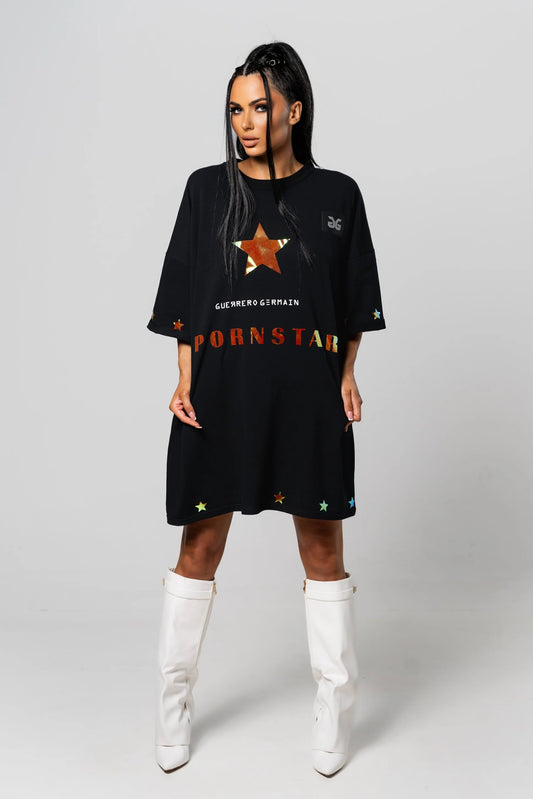 "PORNSTAR" OVERSIZED T-SHIRT (ONE SIZE/ UNISEX)