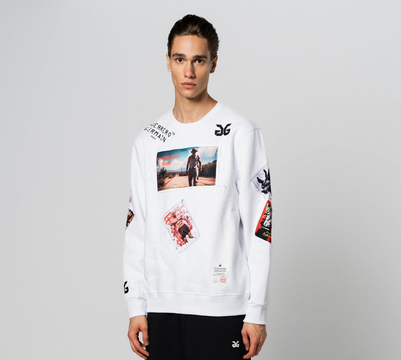 KINGS OF GERMAIN STYLE SWEATER WHITE - HANDMADE (UNISEX)