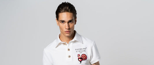 GUERRERO GERMAIN SMART CASUAL POLO "WHITE PARIS"