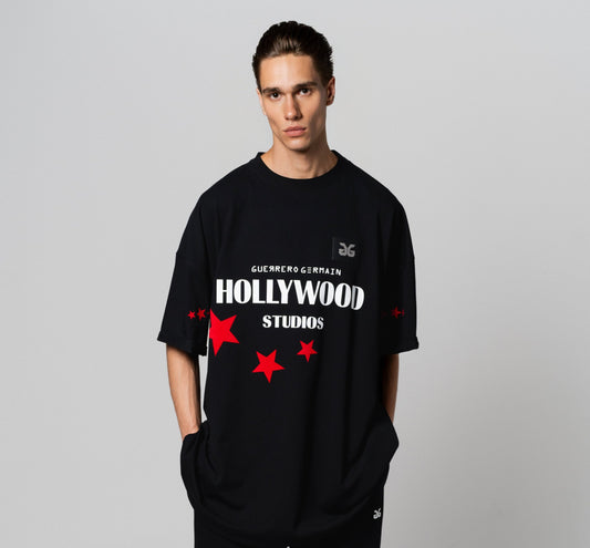 " H O L L Y W O O D " OVERSIZED T-SHIRT (ONE SIZE/ UNISEX)